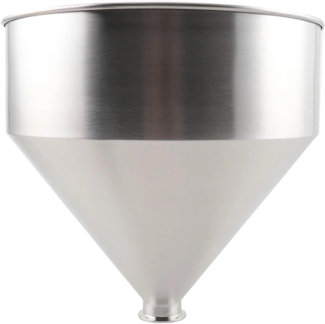 10-50L Filling Machine Hopper 304 Stainless Steel Hopper Liquid Paste Filling Hopper Heavy Duty Funnel Liquid Filling Container, 64mm, 50L