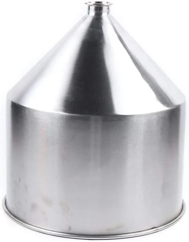 10-50L Filling Machine Hopper 304 Stainless Steel Hopper Liquid Paste Filling Hopper Heavy Duty Funnel Liquid Filling Container, 64mm, 50L