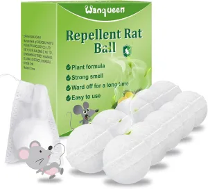 10 Packs Repellent Rat Ball Mouse Repellent, Peppermint Oil to Repel Mice and Rats, Rats Mice Mouse Repellent Deterrent Pest Insect Control