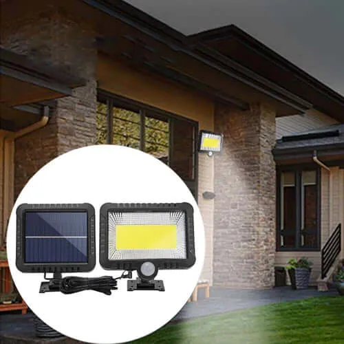 100-LED Solar Powered Motion Sensor Outdoor Light for Ultimate Security
