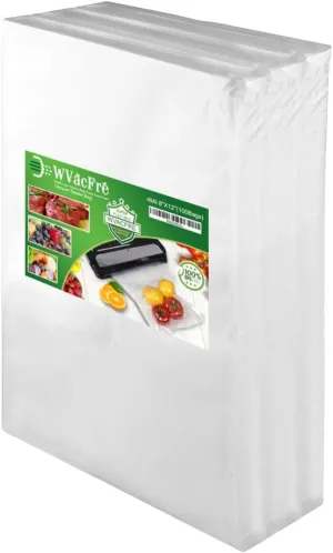 100 Quart Size 8x12Inch 4mil Food Vacuum Sealer Bags with Commercial Grade,BPA Free,Heavy Duty,Great for Food Vac Storage or Sous Vide Cooking