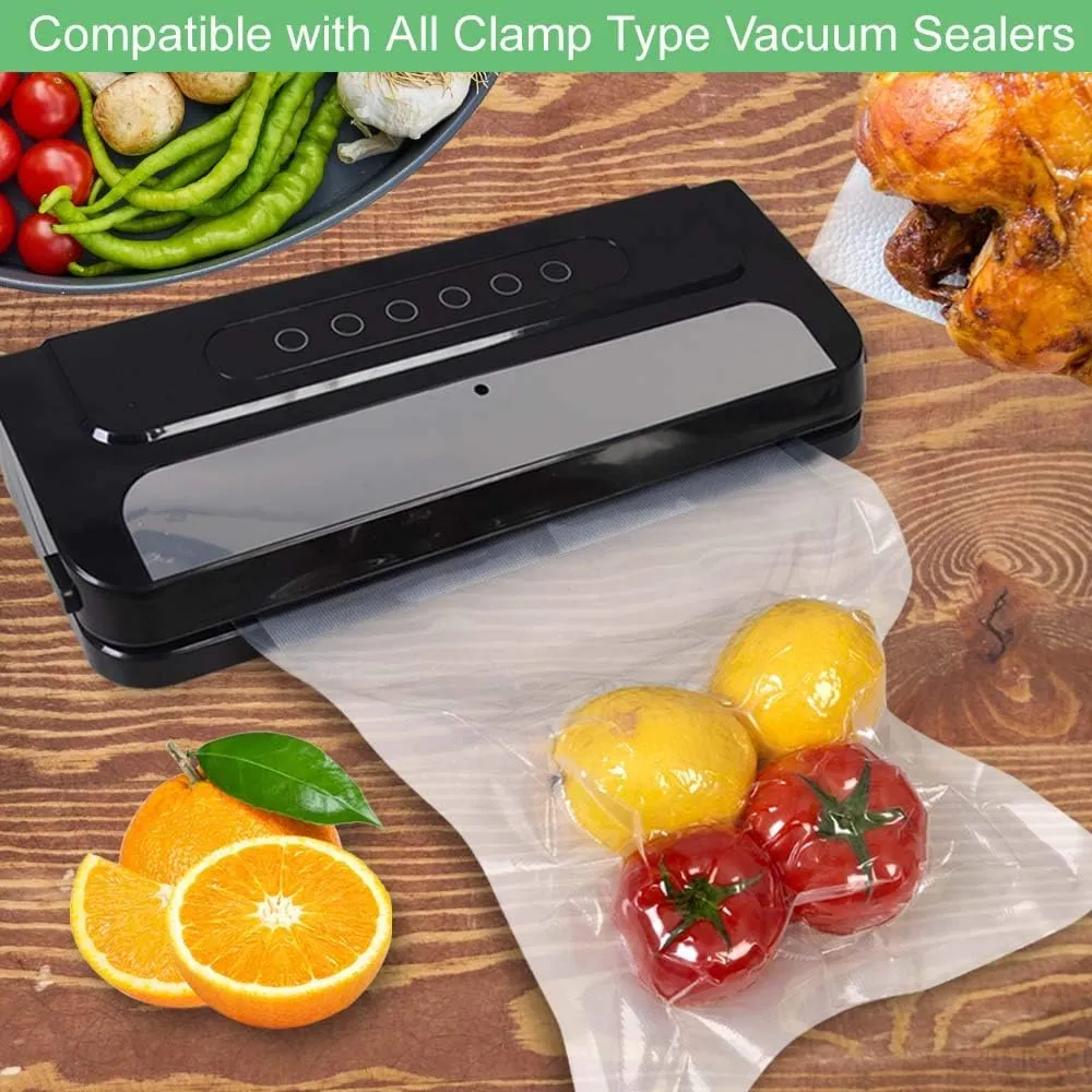 100 Quart Size 8x12Inch 4mil Food Vacuum Sealer Bags with Commercial Grade,BPA Free,Heavy Duty,Great for Food Vac Storage or Sous Vide Cooking