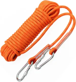 10~200m High Strength Utility Cord Camping Rope,14mm Rappelling Rope for Outdoor,for Rappelling,Caving, Indoor Outdoor Camping (Color : Orange, Size : 14mm x 200m)
