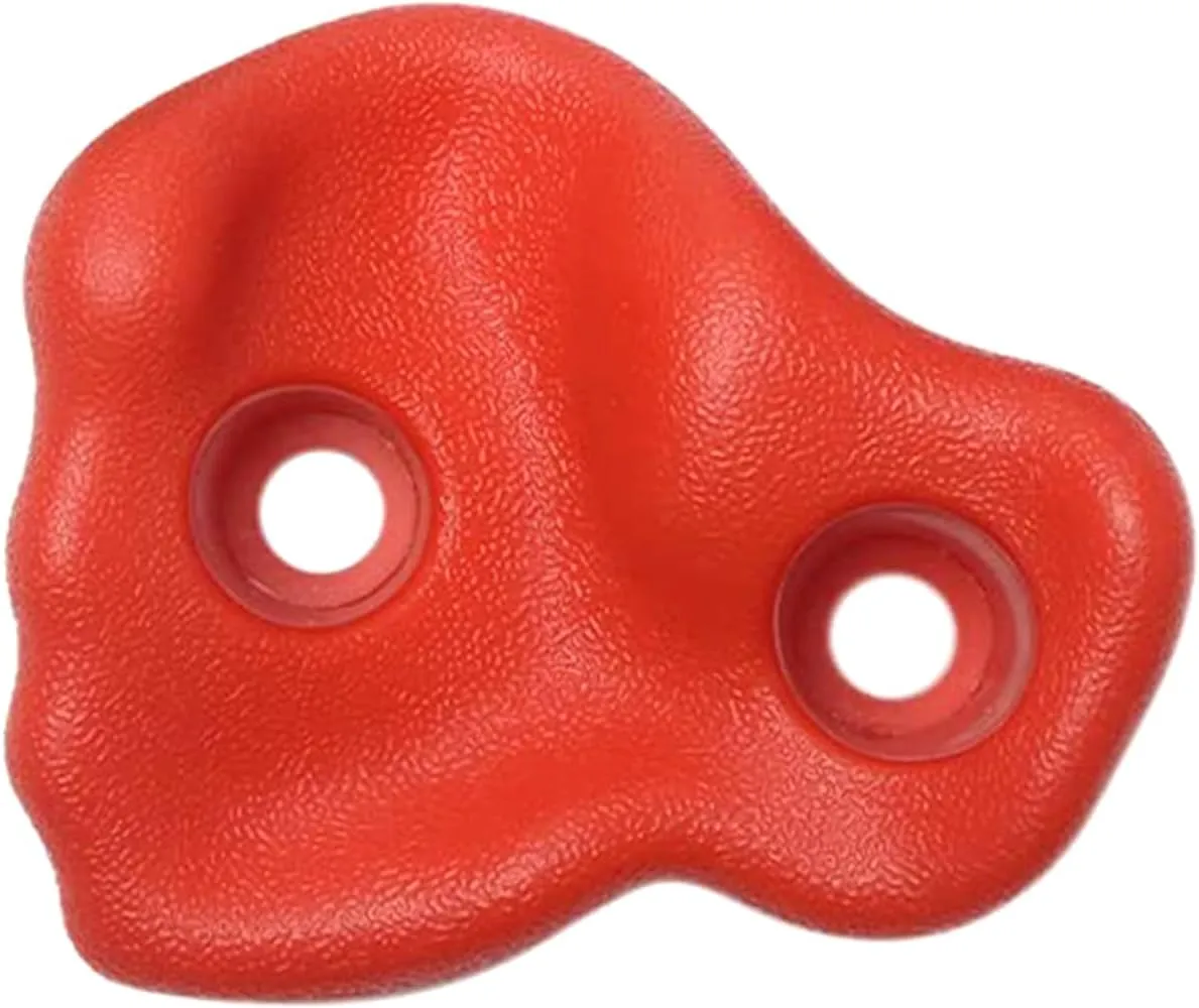 10PCS Rock Climbing Holds PE Ergonomic Comfortable Hand Feeling Climbing Rock Wall Grips for Indoor Outdoor Warrior Obstacle Course Training Playground Mounting Hardware
