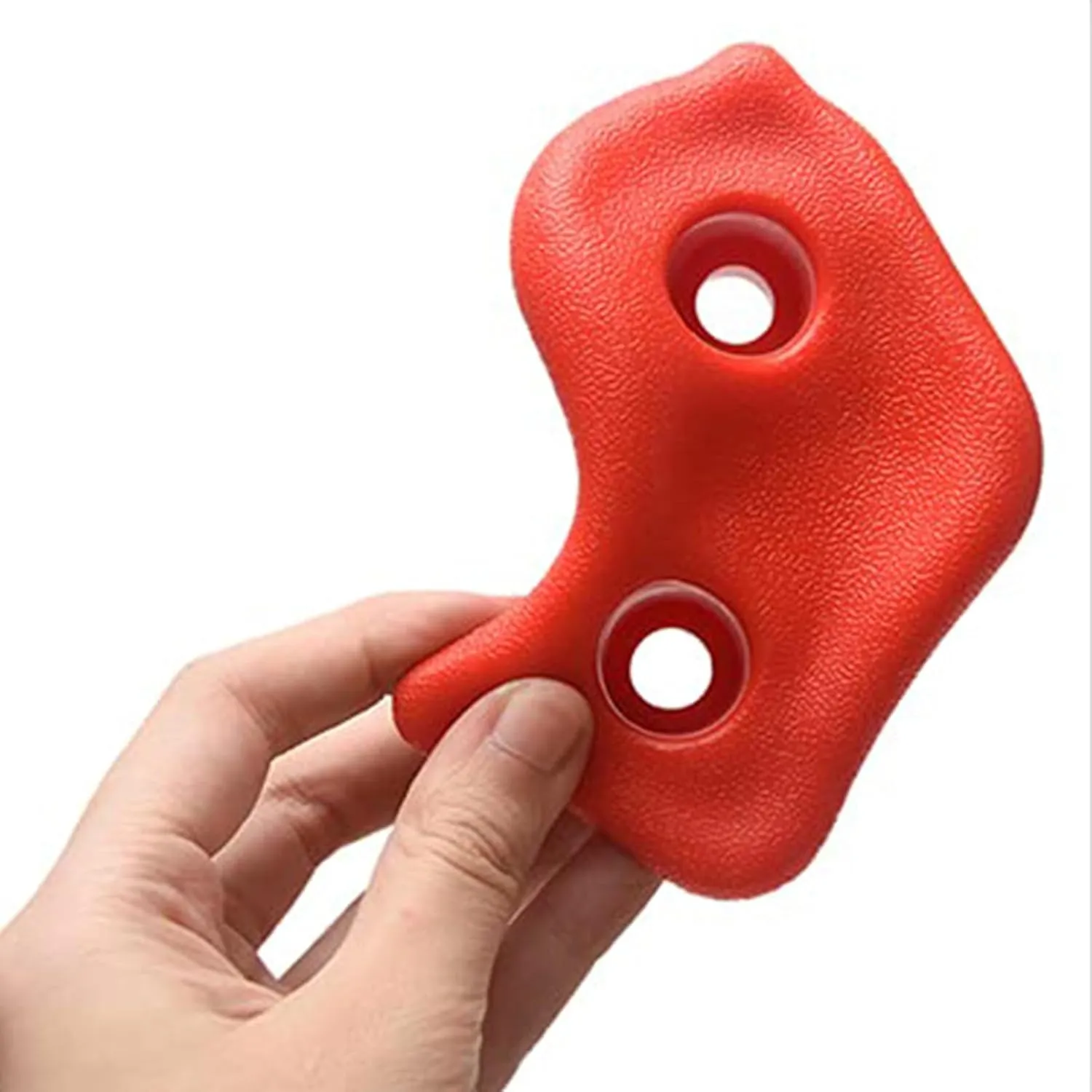 10PCS Rock Climbing Holds PE Ergonomic Comfortable Hand Feeling Climbing Rock Wall Grips for Indoor Outdoor Warrior Obstacle Course Training Playground Mounting Hardware