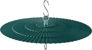 11.2" Metal Bird Feeder Rain Guard 2 Pack, Green Dome Shield Cover Umbrella Shade for Hummingbird Oriole Feeder, Squirrel Baffles for Bird Feeders