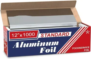 12" x 1000' Food Service Standard Aluminum Foil Roll