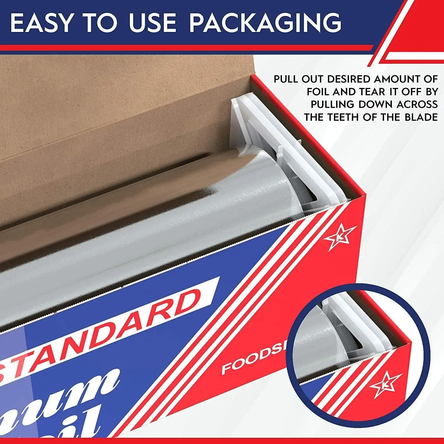 12" x 1000' Food Service Standard Aluminum Foil Roll