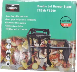 130,000 BTU Dual Jet Burner with Stand