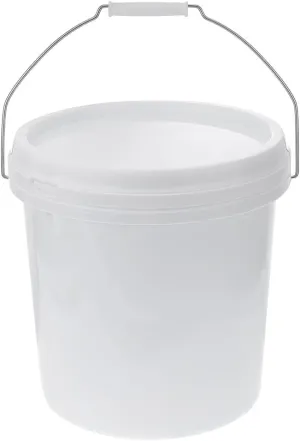 1.5 Gallon Plastic Bucket with Lid, Food Grade Bucket - Durable Heavy Duty Pail Container Multipurpose for Industrial DIY Container Supply