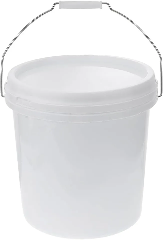 1.5 Gallon Plastic Bucket with Lid, Food Grade Bucket - Durable Heavy Duty Pail Container Multipurpose for Industrial DIY Container Supply