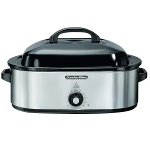 18 Quart Roaster Oven, Food Warmer, Stainless Steel (32921)