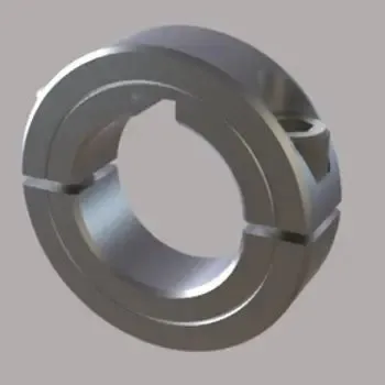 2 pc. split, Heavy Duty style, steel collar w/ 12MM ID and 4MM keyway