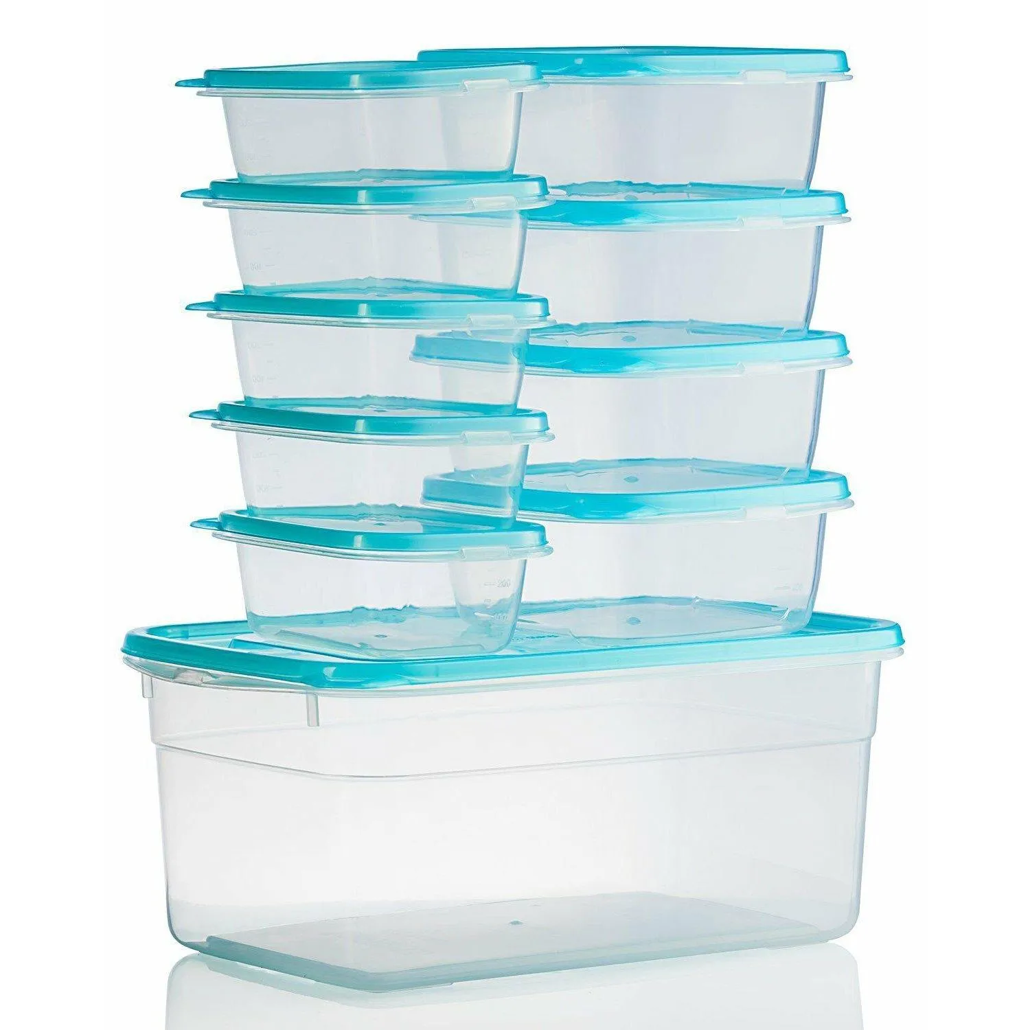 20-Piece Set: Chef's Star BPA-Free Reusable Microwavable Meal Prep Containers