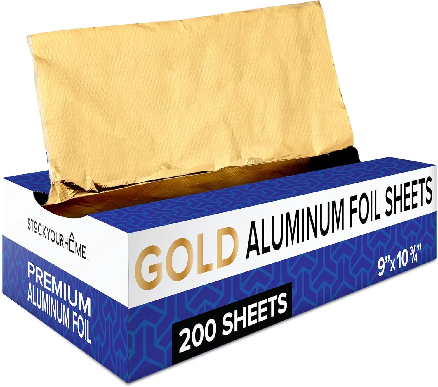 200-Pack Pre-Cut Aluminum Foil Sheets - 9' Pop Up Foil for Restaurant, Food Wrapping & Hair Highlighting
