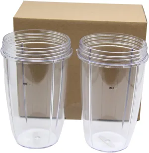 24OZ Replacement Cup, Pack of 2, Replacement Parts 24oz Replacement for Nutri 600w 900w Blender Mixer Replacement Parts
