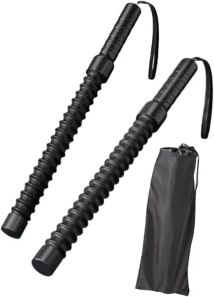 2Pcs Ropeless Battle Ropes Spring Sticks Exercise Bar Strength Conditioning Workout Ropes for Workout Training Home Battling