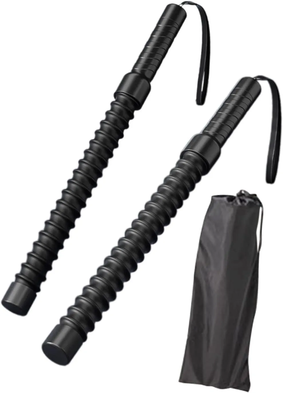 2Pcs Ropeless Battle Ropes Spring Sticks Exercise Bar Strength Conditioning Workout Ropes for Workout Training Home Battling