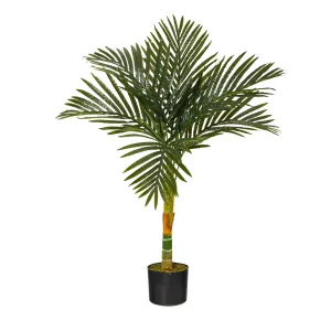 3’ Single Stalk Golden Cane Artificial Palm Tree from Nearly Natural