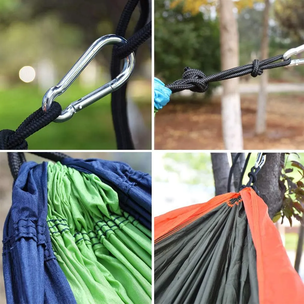 320×200Cm Hanging Hammock Portable Parachute Hammock Bed Swing Camping Survival Garden Outdoor Hunting Leisure Sleeping Hammock