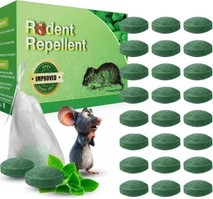 36P Rodent Mice Repellent, Peppermint Oil to Repel Mice and Rats, Rodent Mouse Repellent for Car, Natural Ingredients Rat Repellent Balls