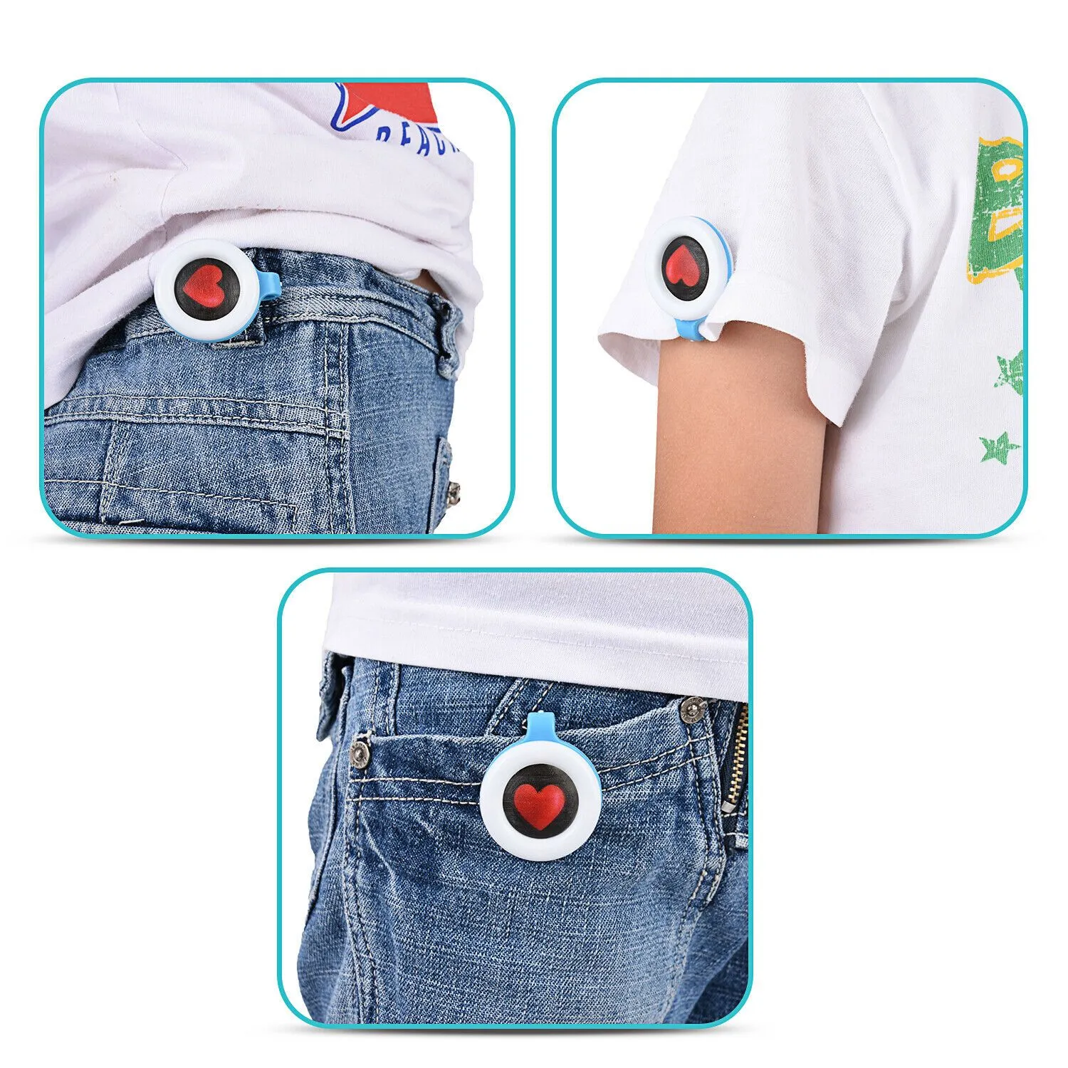 4-Pack: Clip On Mosquito, Bug & Insect Repellent