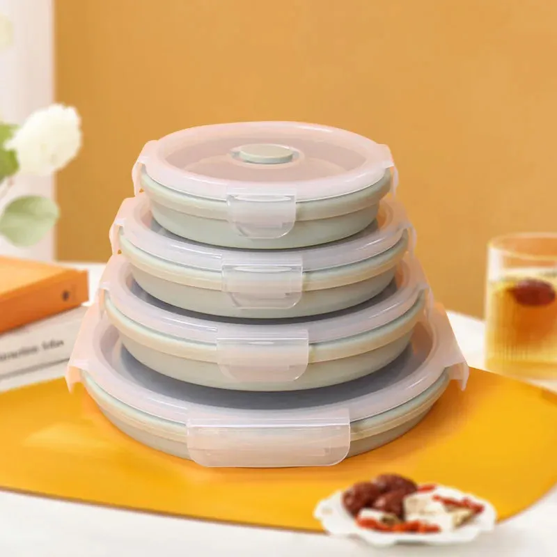 4 Pcs Food Storage Folding Lunch Box
