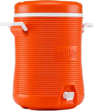 5 Gallon Insulated Beverage Dispenser with Flexible Retractable Handles, Heavy-Duty 5 Gallon Water Jug Dispenser, Portable Drink Cooler for Parties, Camping, and Outdoor Adventures