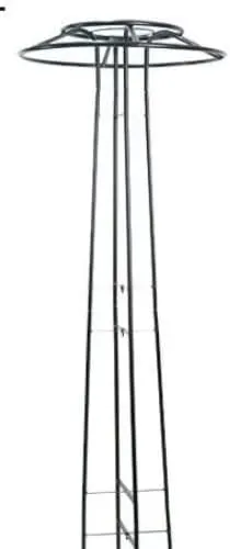 57in Metal Trellis for Climbing Plants, Heavy Duty Plant Support with 1in Steel Frame, Rust Proof Trellis for Tomatoes Cucumbers, No Tools Needed Snap Lock Design
