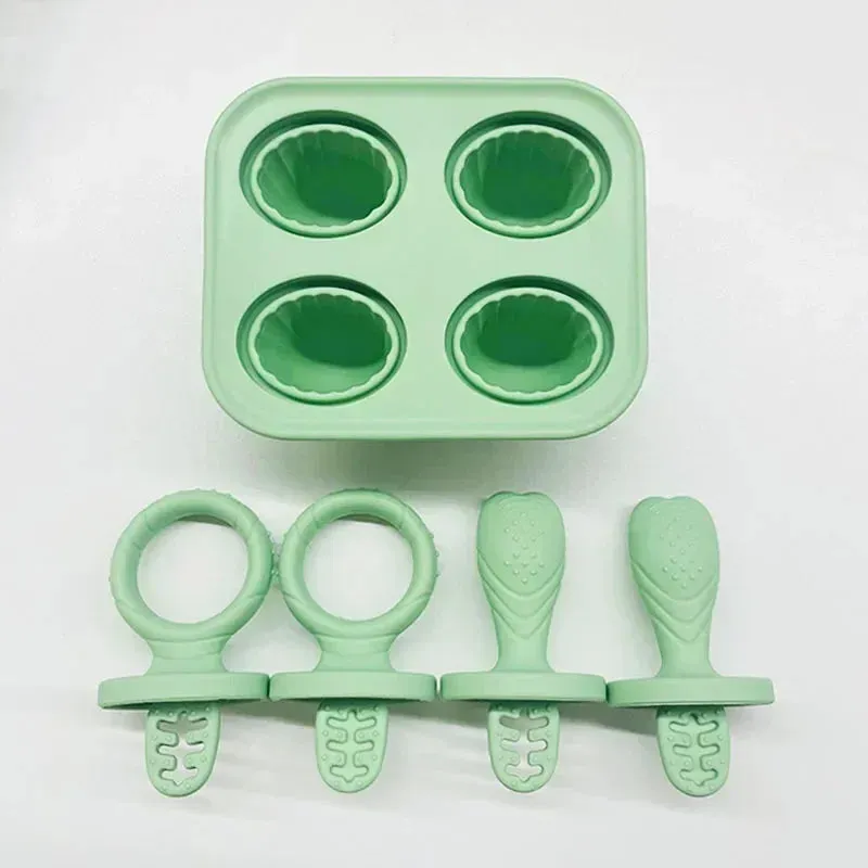 5pcs Baby Silicone Rabbit Teether Rings BPA Free Fruit & Veggie Squeeze Feeder