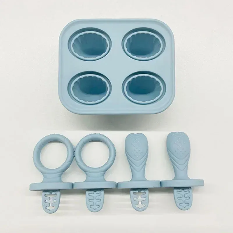 5pcs Baby Silicone Rabbit Teether Rings BPA Free Fruit & Veggie Squeeze Feeder
