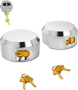 6271 Hidden Shackle Padlock (2 Pack), Puck Lock, Puck Locks, Pucks Locks for Trailers, 2-7/8" Hidden Shackle Padlock, Heavy Duty Puck Lockk with Keys, Trailer Pucks Padlocks 2 Pack