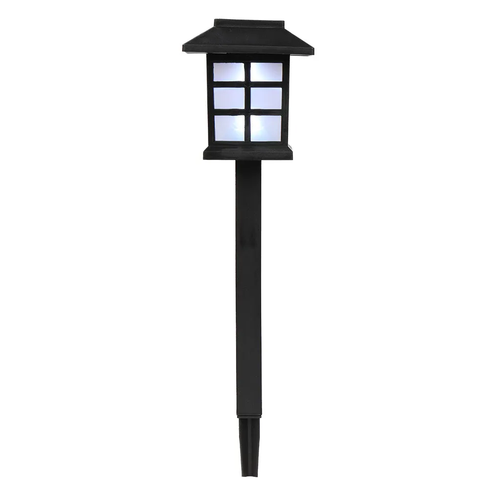 6pcs White LED Solar Lantern Torch Light Garden Landscape Lighting