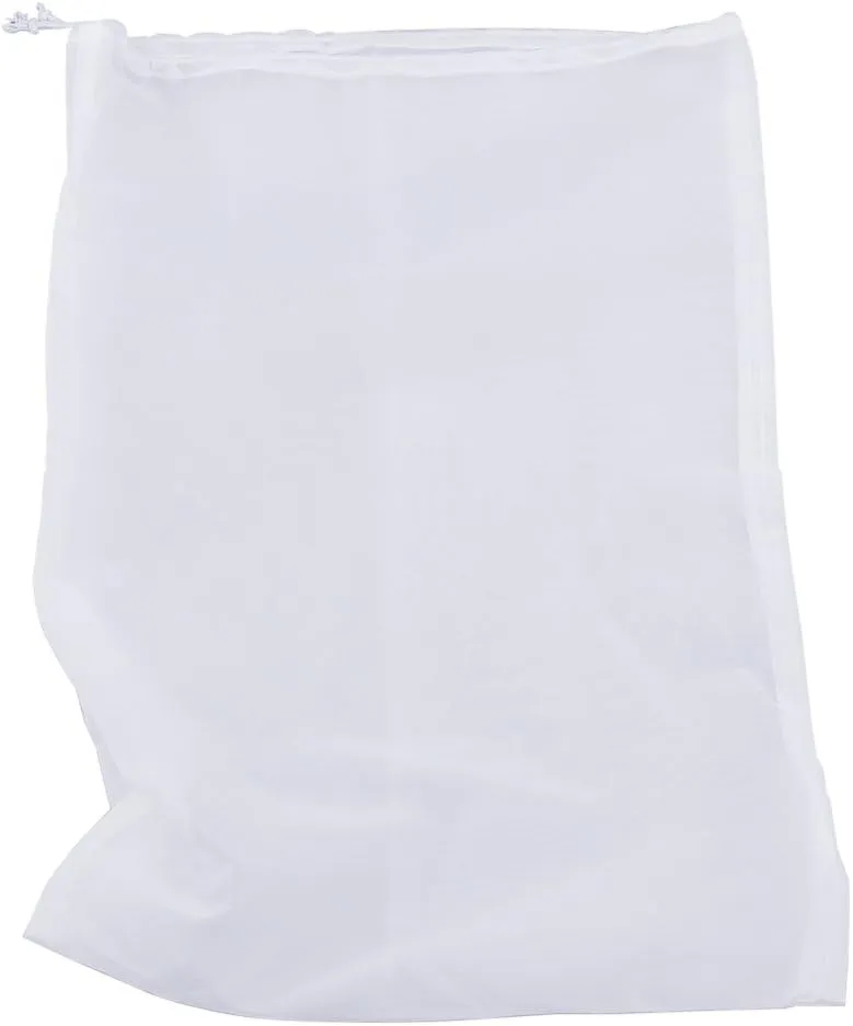 75 Micron Nylon Straining Bag Fine Mesh Food Strainer Bag, Multi Purpose Filter Bag for Nut Milk, Juice, Cold Brew, Home Brewing (17.72" x 11.81", 5 Packs)