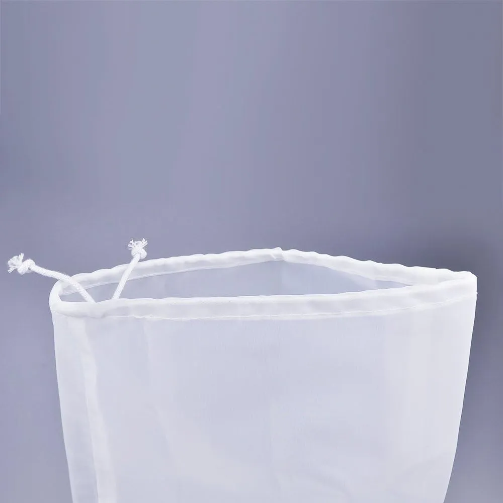 75 Micron Nylon Straining Bag Fine Mesh Food Strainer Bag, Multi Purpose Food Grade Filter Bag for Nut Milk, Juice, Cold Brew, Home Brewing (5 Packs, 12.6" x 8.66")