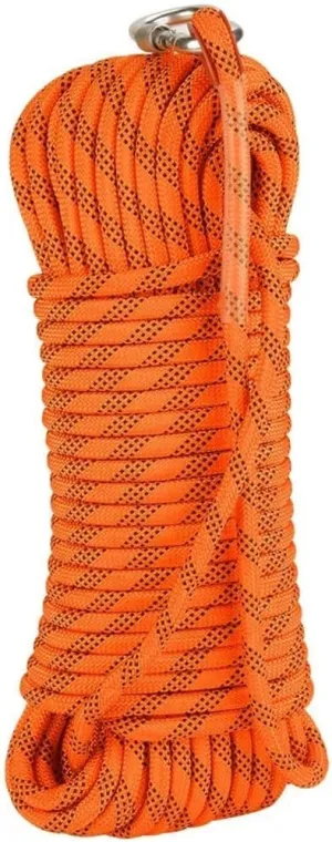 8mm Escape Rope Outdoor Static Rescue Rope, Escape Rope, Ice Climbing Equipment, Fire Safety Rescue Rope 10~200M (Color : Orange, Size : 8mm x 170m)