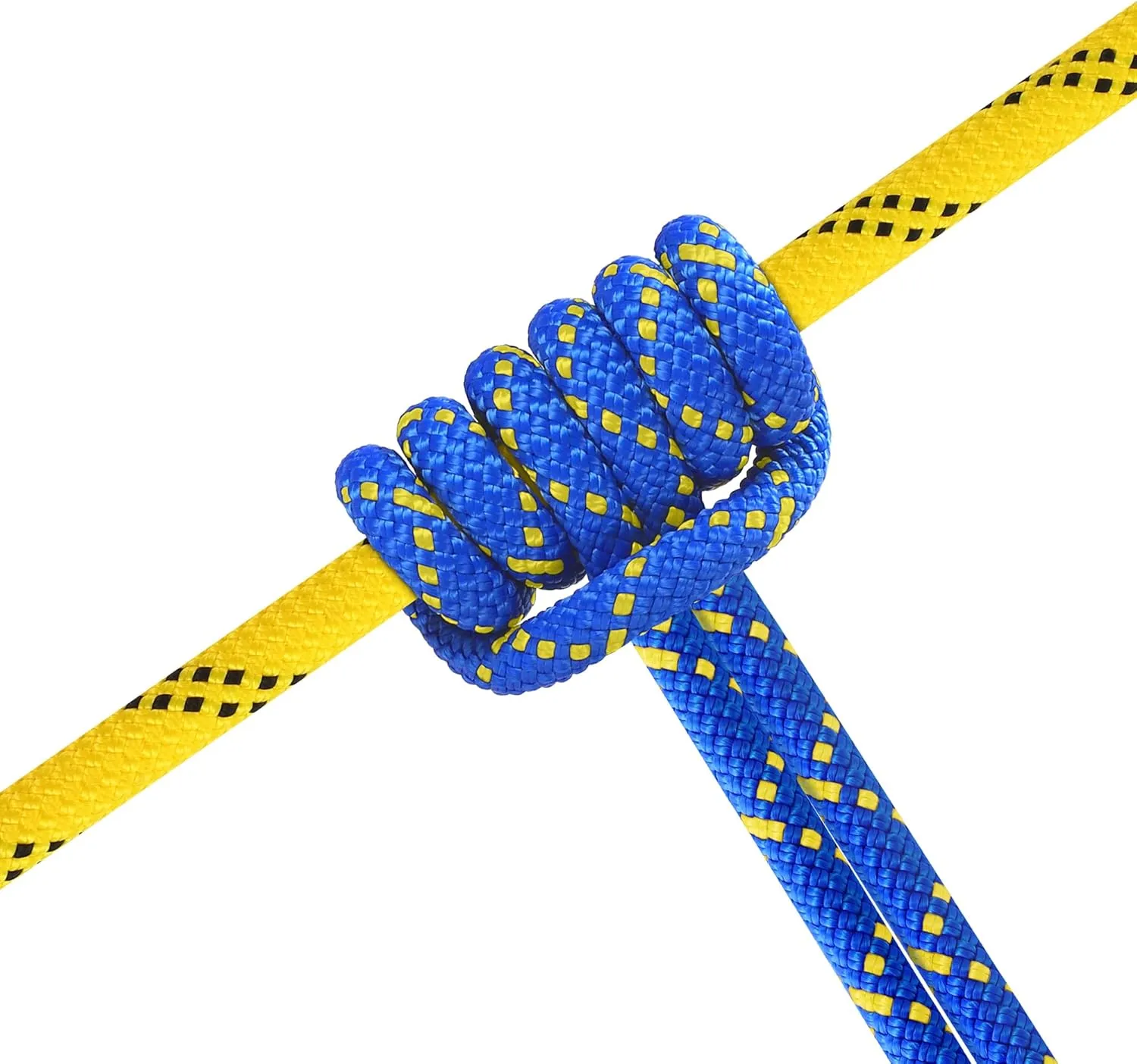 Accessory Cord Prusik Cord Loop 8mm (5/16in) 30M(100ft) Double Braid Pre Cut Nylon Utility Cord Tree Rope CE/UIAA High Tensile Strength for Ice Climbing, Arborist, Mountaineering, Canyoneering