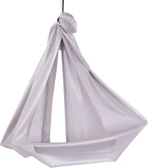 Aerial Yoga Hammock, Breathable Aerial Yoga Swing Childrens Elastic Hammock for Home Yoga Inversion Exercises (Grey)