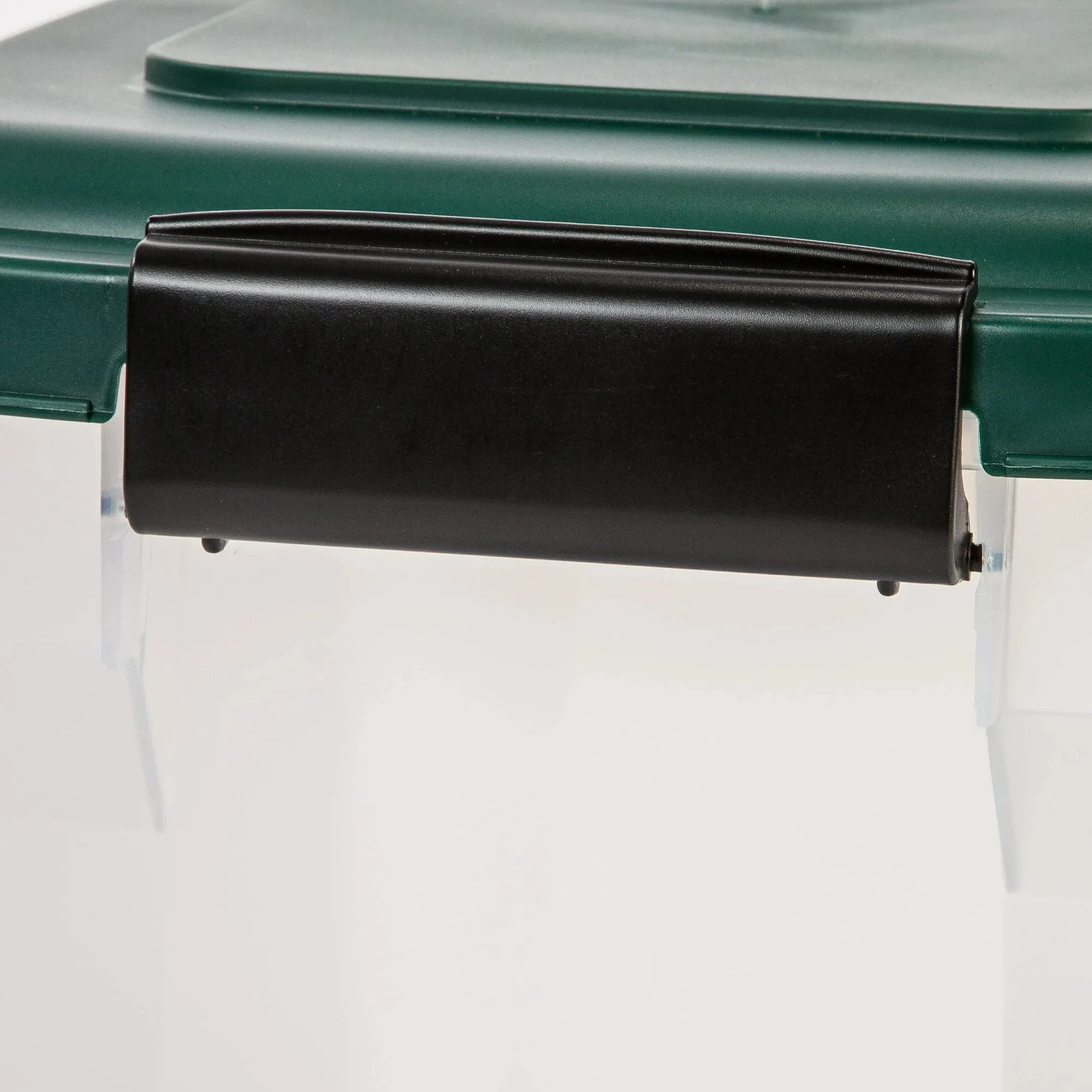 Airtight Dog Food Container with Wheels Green 28 Quart