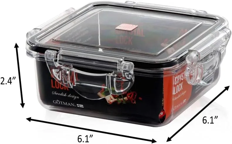 Airtight Food Storage Container With Lid (26.4 oz) - Leak-Proof Lunch Box | BPA-Free | Meal Prep | Microwave, Freezer and Dishwasher Safe | Kitchen Fridge Organizer Boxes | Fresher Food