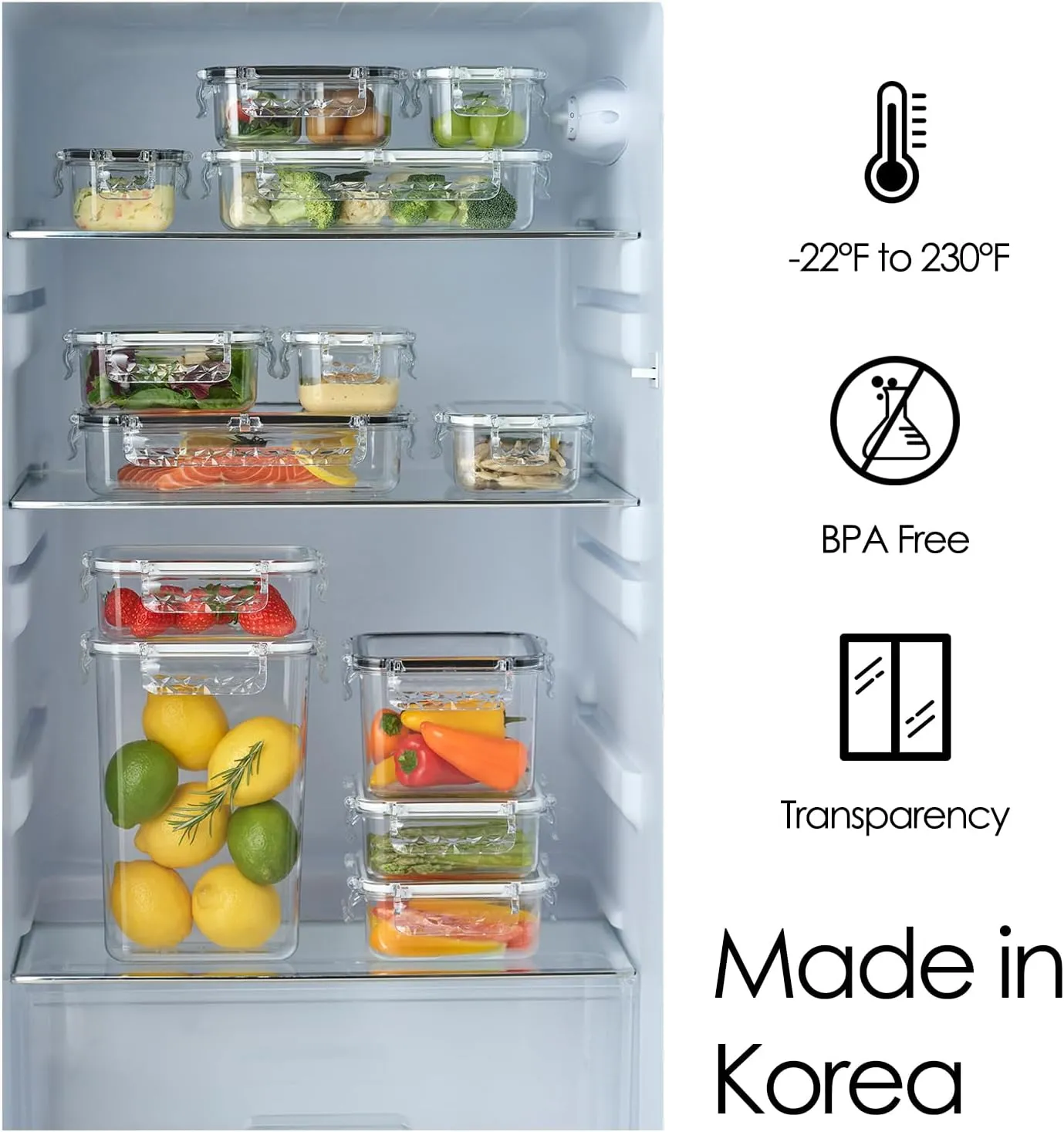 Airtight Food Storage Container With Lid (26.4 oz) - Leak-Proof Lunch Box | BPA-Free | Meal Prep | Microwave, Freezer and Dishwasher Safe | Kitchen Fridge Organizer Boxes | Fresher Food