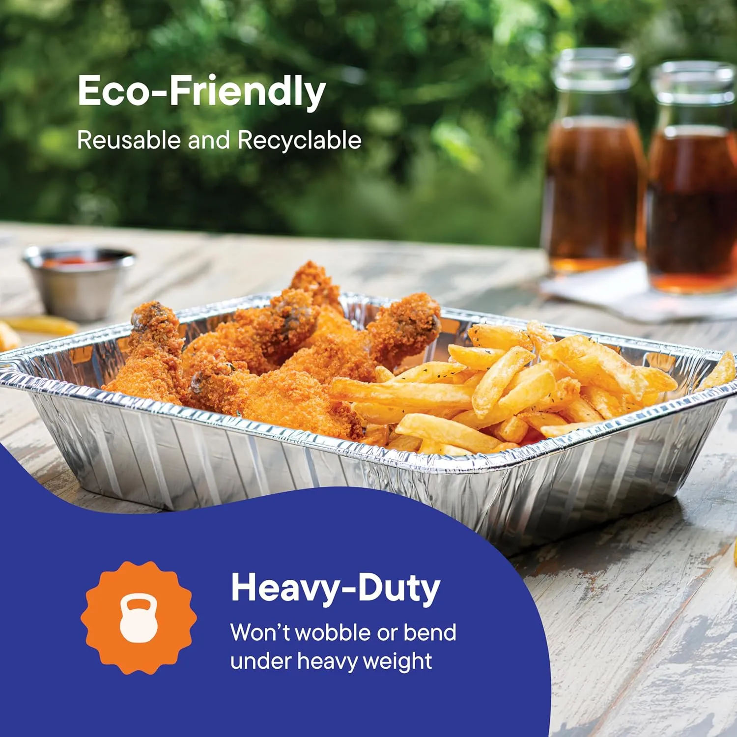 Aluminum Pans 9x13 Disposable Aluminum Foil Pans with Lids [25-Sets] Large Baking Pan Trays - Heavy Duty Tin Tray & Lid - Half Size Chafing Dishes for Roasting, Cooking, Heating or Steam