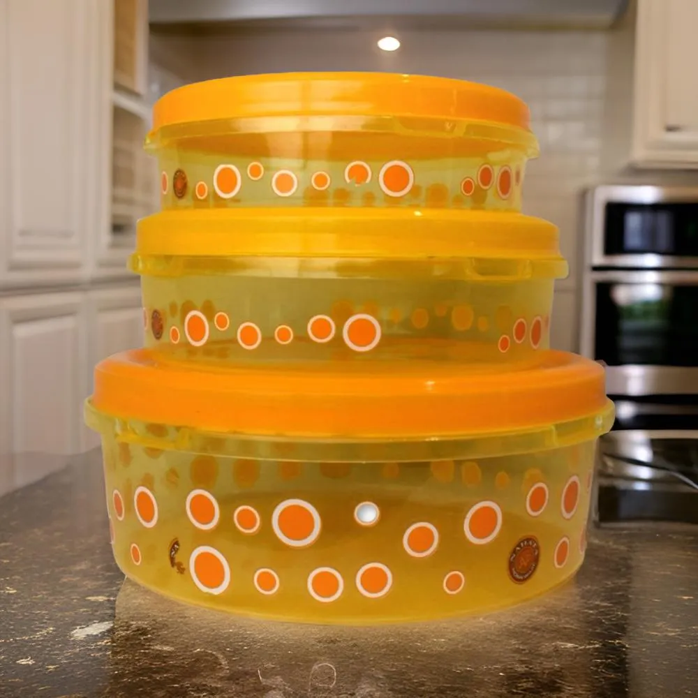 AM0958 DPI Food Saver Container Plastic 3set Plain 1_2_3kg