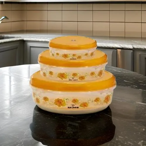 AM0958 DPI Food Saver Container Plastic 3set Plain 1_2_3kg