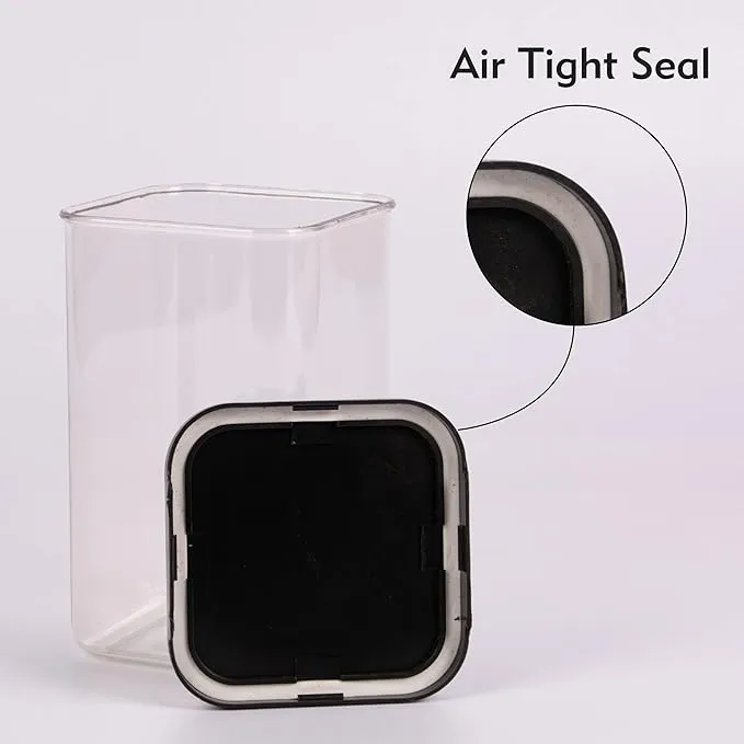 AM3671 Airtight Food Storge Container 350ml,650ml,1400ml with spoon Set of 4