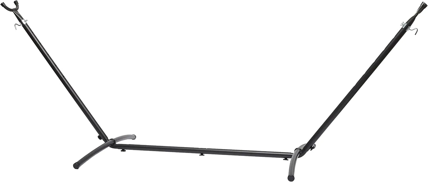 Amazon Basics 2 Person Heavy Duty Hammock Stand for Outside, Includes Portable Carrying Case, 9 foot, Black