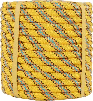 Arborist Rope Climbing Rope(1/2in x 100ft) 48 Strands Tree Rope for Climbing Tree Swing Pulling Sailing