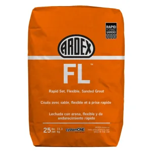 ARDEX FL Rapid Set Flexible High-Performance Sanded Grout, 25 lbs Bag, Fast-Drying, Stain-Resistant, Polymer-Modified, for Interior and Exterior Use, Ground Cocoa - 16