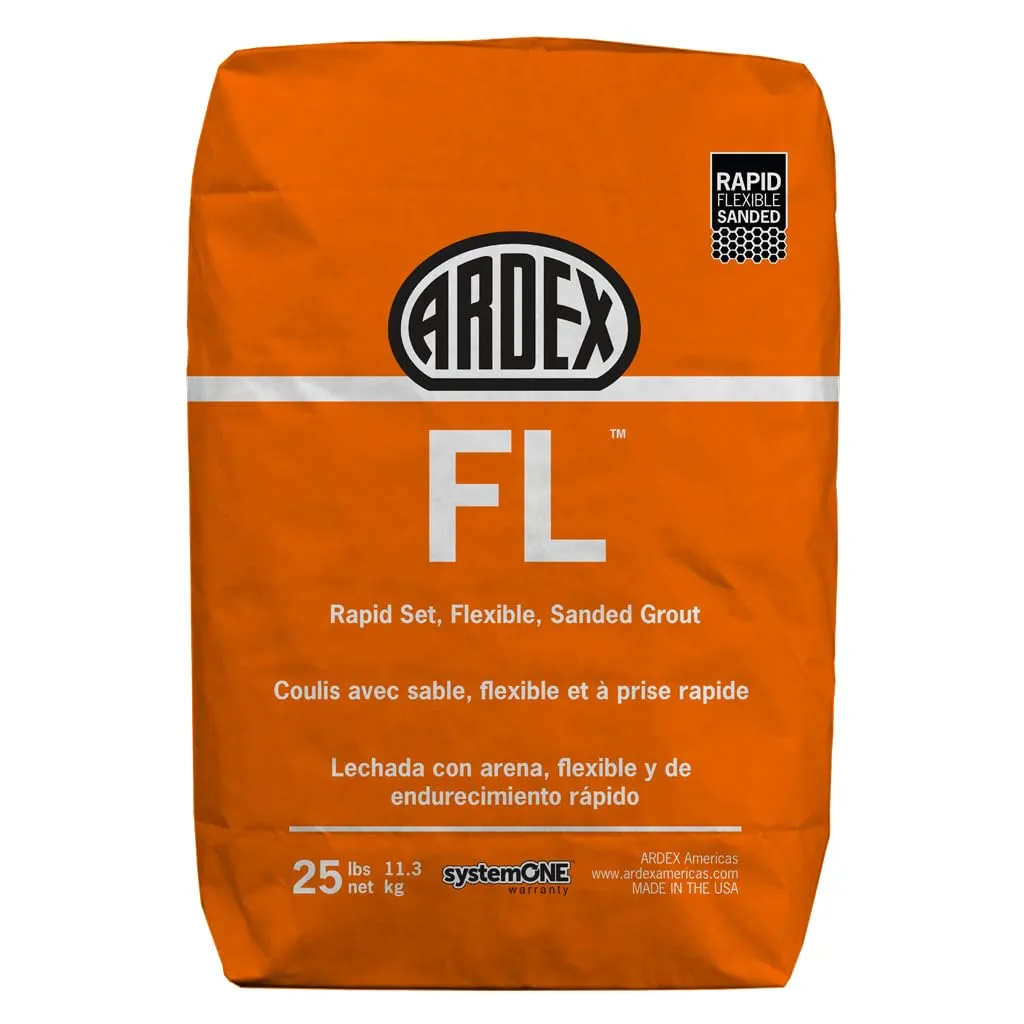 ARDEX FL Rapid Set Flexible High-Performance Sanded Grout, 25 lbs Bag, Fast-Drying, Stain-Resistant, Polymer-Modified, for Interior and Exterior Use, Ground Cocoa - 16