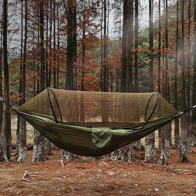 Automatic Quick-Opening Hammok with Mosquito Net
